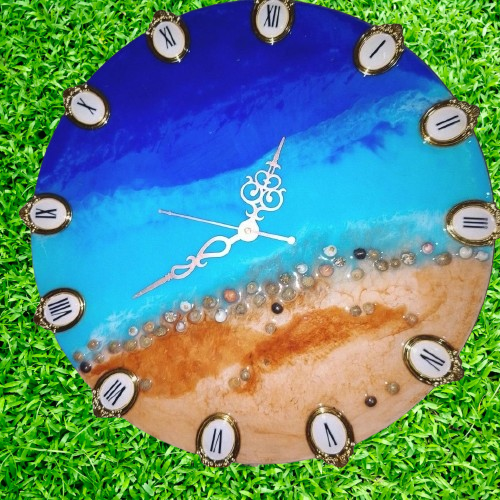 Resin Art Wall Clock